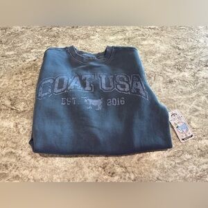 GOAT USA Sweatshirt NWT Blue X-Small